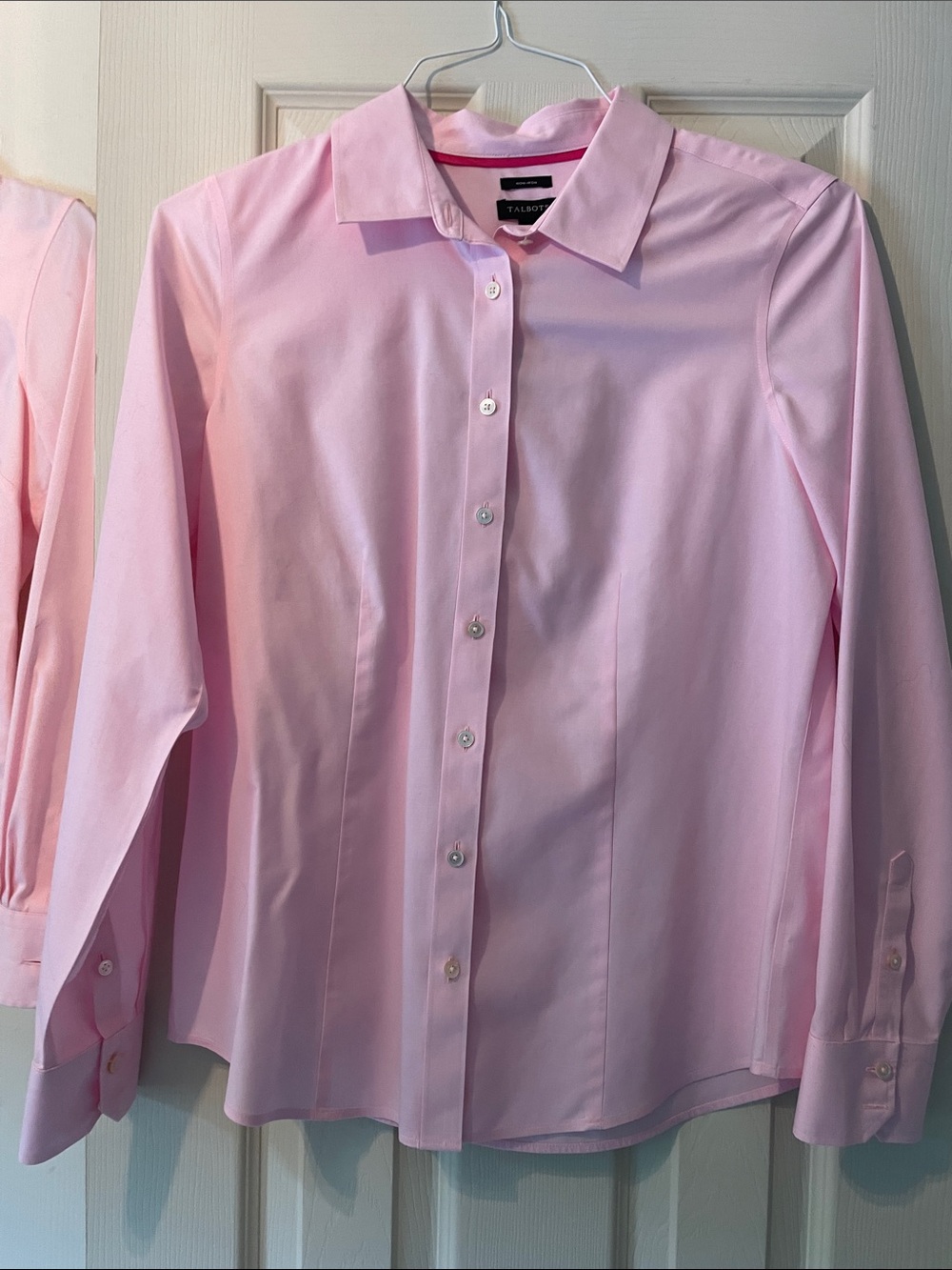 Talbots Pale Pink Tailored Button-Down Shirt